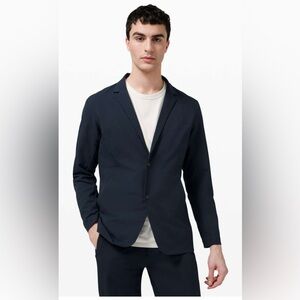 Lululemon Venture Blazer Jacket Mens Navy Travel Technical Slim Fit Modern M 40R